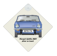 Triumph Spitfire MkIV 1970-74 Car Window Hanging Sign